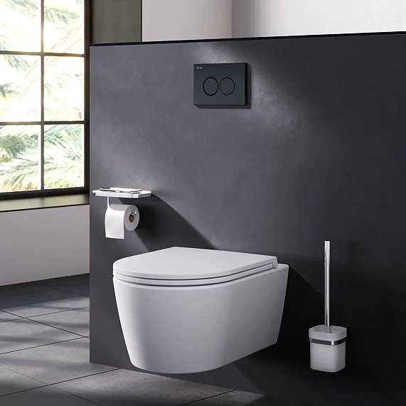 Инсталляция для подвесного унитаза AM.PM MasterFit I012710.0138 с механ. клавишей ProC L черный матовый-5