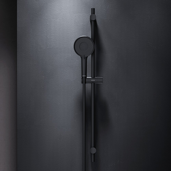 Душевой гарнитур AM.PM X-Joy F0185A022 штанга, шланг, лейка 3 режима, черный