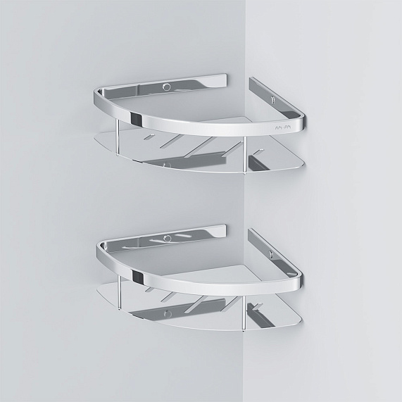 Полка в ванную угловая AM.PM Sense L A7454200 двухъярусная хром-2
