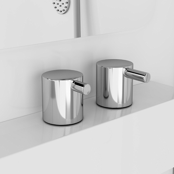 Душевая кабина 90x90 AM.PM Like W80C-019-090MTA с гидромассажем, профиль серебристый, низкий поддон-3