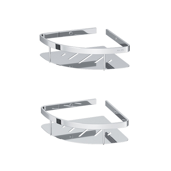 Полка в ванную угловая AM.PM Sense L A7454200 двухъярусная хром-6