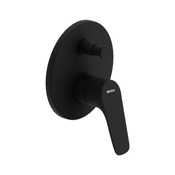 Смеситель для ванны и душа Damixa Jupiter 777100300 черный встраиваемый-3
