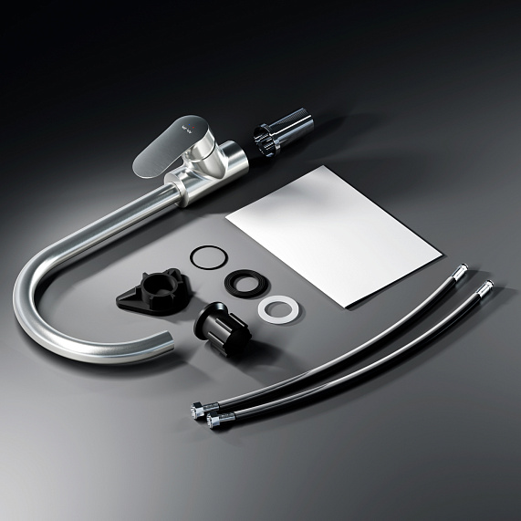 Смеситель для кухни AM.PM Like F8007111 высокий, сатин-7