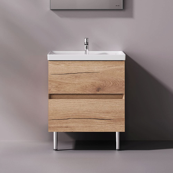 Тумба с раковиной 80 AM.PM Above M9X-FSX0602OF-WCC0600WG напольная, под дерево