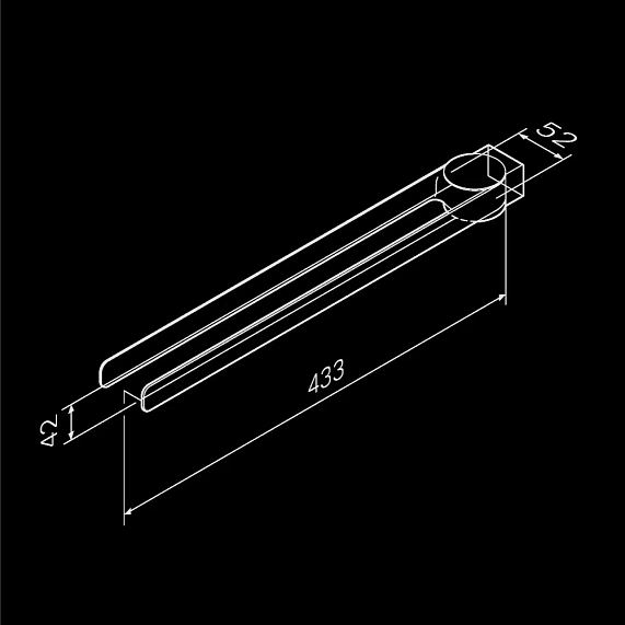 Вешалка для полотенец AM.PM Inspire 2.0 A50A32622 поворотная двойная черная-7