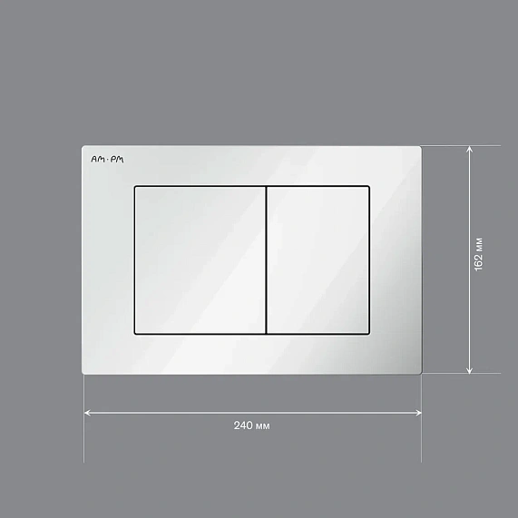 Клавиша смыва для инсталляции AM.PM PrimeFit I090201 механическая белая глянцевая-4