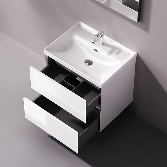 Тумба с раковиной 60 AM.PM Above M9X-FSX0602WG-WCC0600WG напольная, белая глянцевая-2