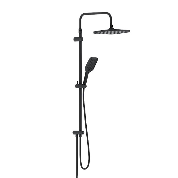 Душевая система Damixa Gala 953000300 стойка с тропическим душем, черная матовая-5