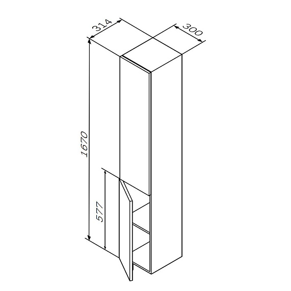 Мебель для ванной 75 AM.PM Gem подвесная, белый глянец-4