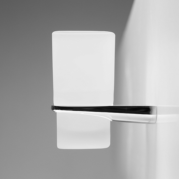 Стакан для зубных щеток настенный двойной AM.PM Inspire A50343464 стеклянный, хром-3