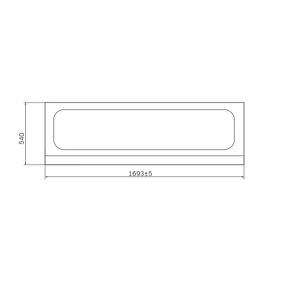Ванна акриловая 170x70 AM.PM Like W80A-170-070W-A белая глянцевая-8