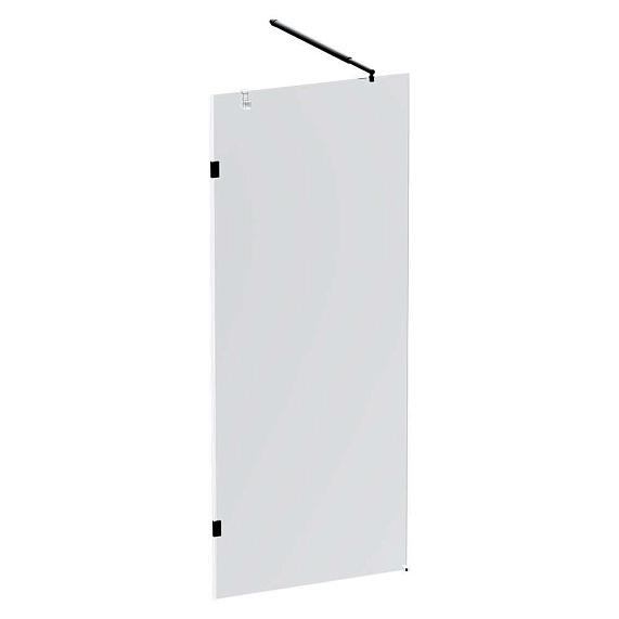 Душевая перегородка 80x195 AM.PM X-Joy W94UWI-80-F1-BTE прозрачное стекло, профиль черный-6