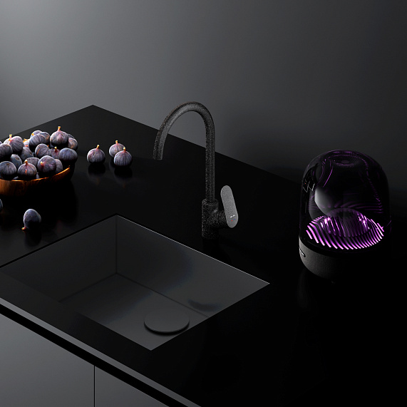 Смеситель для кухни AM.PM Like F8007122 высокий, черный-3