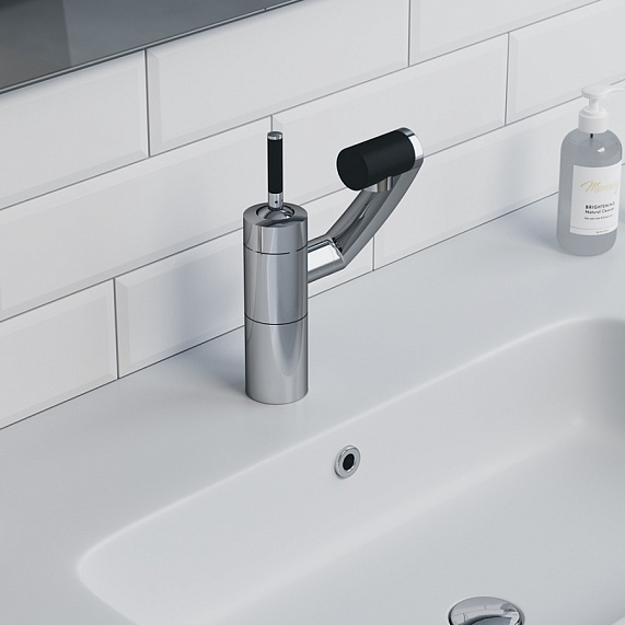 Смеситель для раковины (умывальника) Damixa Arc 290217464 с 3D поворотным изливом, хром-2