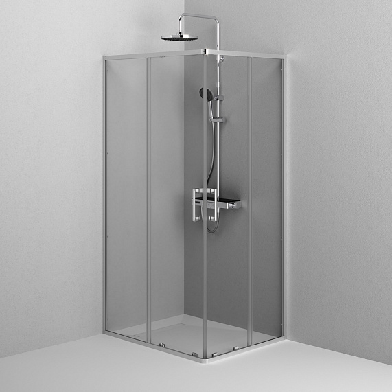 Душевое ограждение без поддона 120x80 AM.PM Above W9XG-403-12080-MT профиль серебристый-12