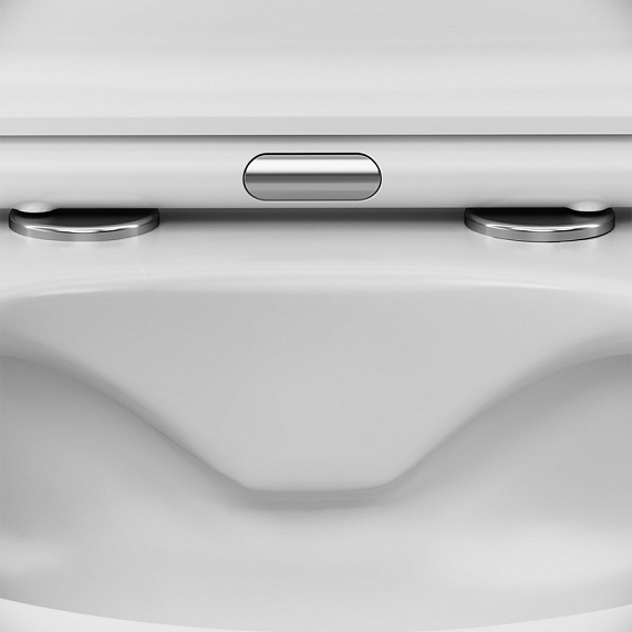 Унитаз подвесной безободковый с инсталляцией AM.PM Like IS49051.801701 сиденьем микролифт, хром пневм. клавишей-4