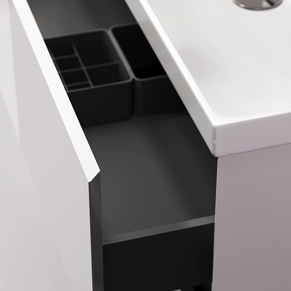 Тумба с раковиной 80 AM.PM Above M9X-FSX0802WG-WCC0800WG напольная, белая глянцевая-4