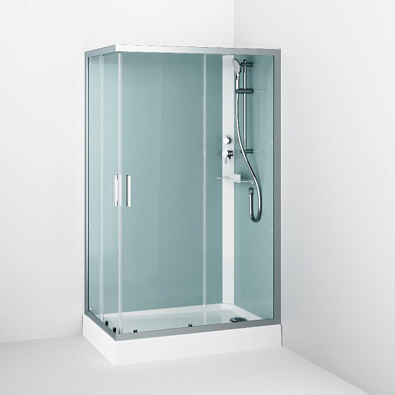 Душевая кабина 120x90 AM.PM Gem W90C-404-12090MT профиль серебристый, низкий поддон-3