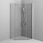 Душевое ограждение без поддона 90x90 AM.PM Sunny W87G-405-9090-MT профиль серебристый