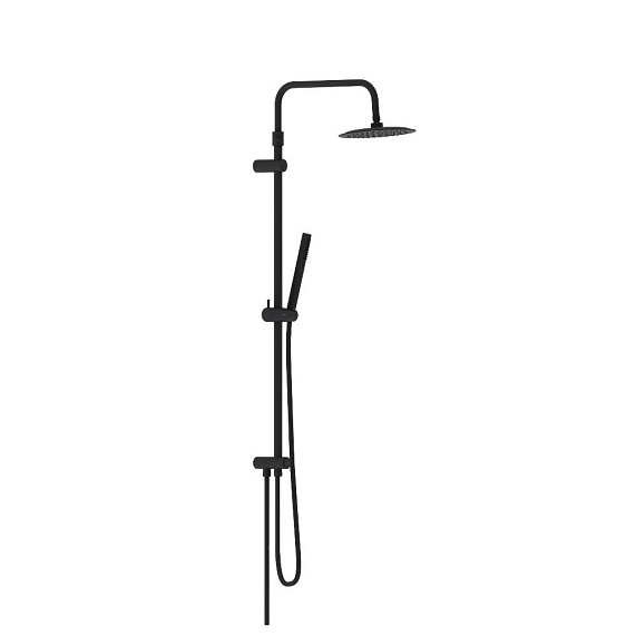 Душевая система Damixa Scandinavian Pure 936000300 стойка с тропическим душем, черная матовая-5