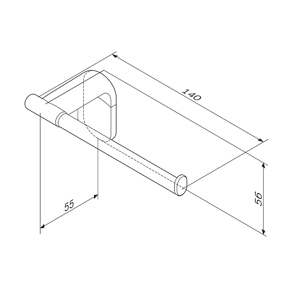 Держатель для туалетной бумаги настенный AM.PM X-joy A8434100 хром-2