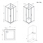 Душевая кабина 90x90 AM.PM Above W9XC-403-9090MT профиль серебристый, низкий поддон