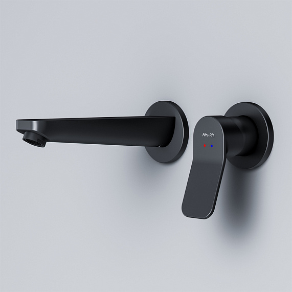 Смеситель для раковины (умывальника) AM.PM X-Joy F85A72622 черный встраиваемый-2