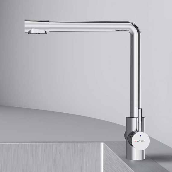 Смеситель для кухни AM.PM X-Joy S F85B05700 высокий, с каналом питьевой воды, хром-6