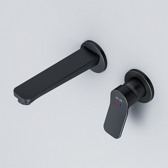 Смеситель для раковины (умывальника) AM.PM X-Joy F85A72622 черный встраиваемый-3