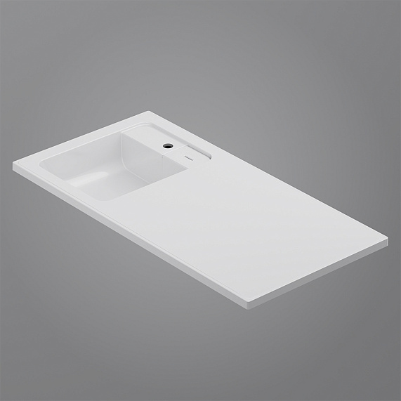 Тумба с раковиной 100 AM.PM X-Joy M85AFSX0402WG для стиральной машины левая белый глянец-5