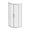 Душевое ограждение без поддона 80x80 AM.PM Above W9XG-401-8080-MT профиль серебристый