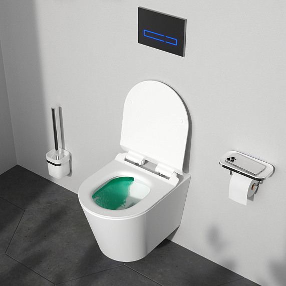 Унитаз подвесной AM.PM Sunny C85C1701SC безободковый с сиденьем микролифт-5