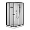 Душевая кабина 90x120 AM.PM X-Joy W94C-403-12090BT профиль черный матовый, низкий поддон