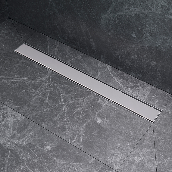 Душевой трап (лоток) 70 AM.PM PrimeFlow W02SC-U11-070-04SB комбинированный затвор со стальной матовой решеткой под плитку-11