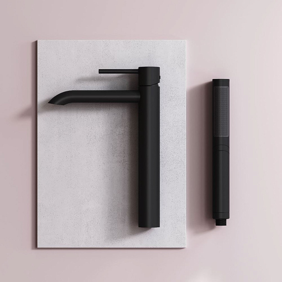 Смеситель для раковины (умывальника) AM.PM Libre F6092022 высокий черный-5