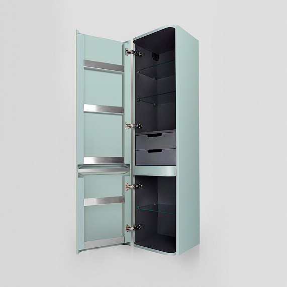 Шкаф-пенал для ванной 40 AM.PM Sensation M30CHL0406GG навесной левый мятный-2