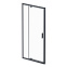 Душевая перегородка с дверью 100x195 AM.PM Gem W90G-100-1P-BT прозрачное стекло, профиль черный матовый