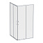 Душевое ограждение без поддона 100x100 AM.PM Above W9XG-403-100100-MT профиль серебристый