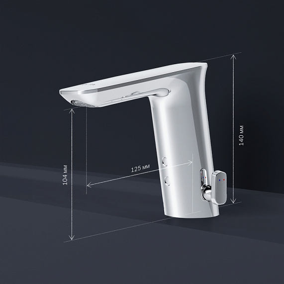 Смеситель для раковины (умывальника) AM.PM Inspire 2.0 F50A02300 сенсорный, хром-7