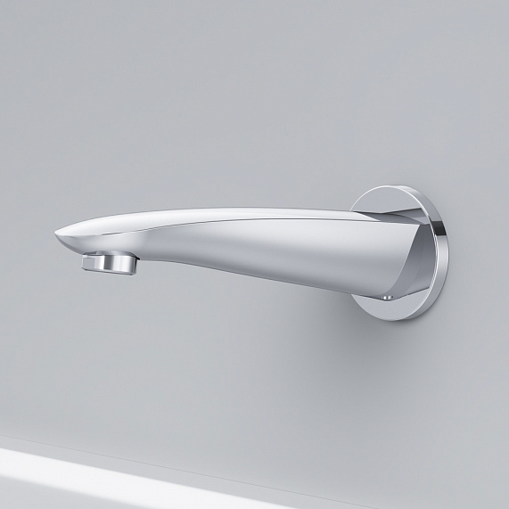 Встраиваемая душевая система AM.PM Spirit 2.1 хром: тропический верхний душ, излив, модуль MultiDock-1