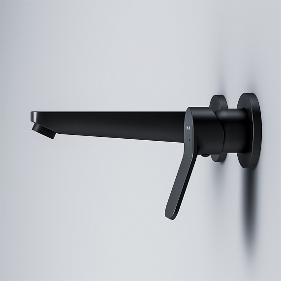 Смеситель для раковины (умывальника) AM.PM X-Joy F85A72622 черный встраиваемый-4