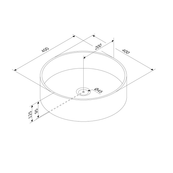 Раковина накладная 40 AM.PM Func M8FWCC40400WG белая-4
