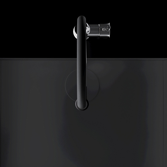 Смеситель для кухни AM.PM Like F8013000 высокий, хром, с черным гибким изливом-2