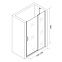 Душевая перегородка с дверью 120190 AM.PM Move W81S-D120-000CT прозрачное стекло, профиль серебристый