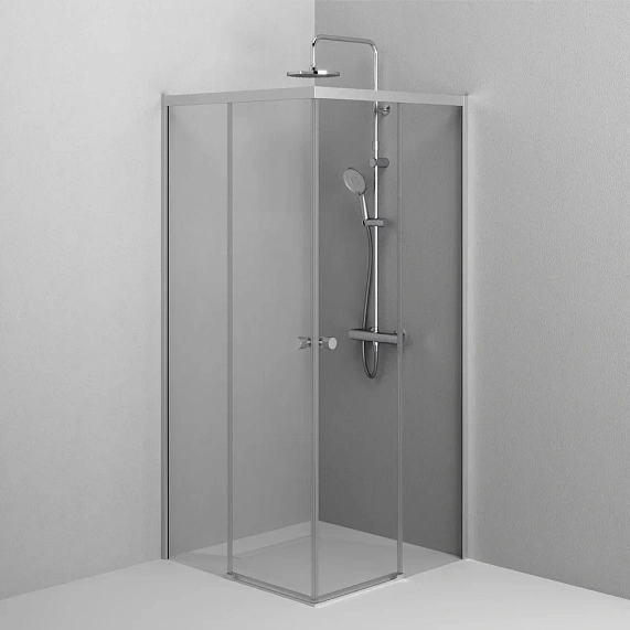 Душевое ограждение без поддона 90x90 AM.PM X-Joy W94G-403-9090-MT1K профиль серебристый-3