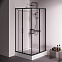 Душевое ограждение без поддона 100x100 AM.PM Above W9XG-403-100100-BT профиль черный