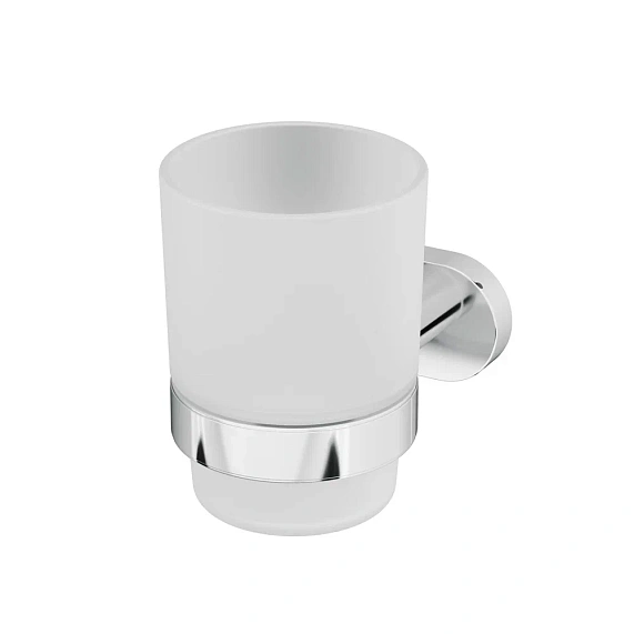 Стакан для зубных щеток настенный AM.PM Sense L A7434300 стеклянный, хром-6