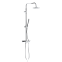 Душевая система Damixa Scandinavian Pure 936750000 стойка с тропическим душем, термостатом, смесителем, хром