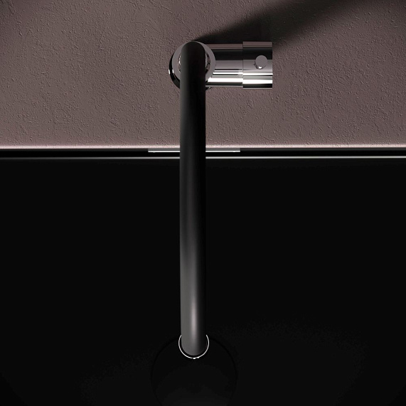 Смеситель для кухни AM.PM X-Joy S F85B07602 высокий, хром, с черным гибким изливом-3