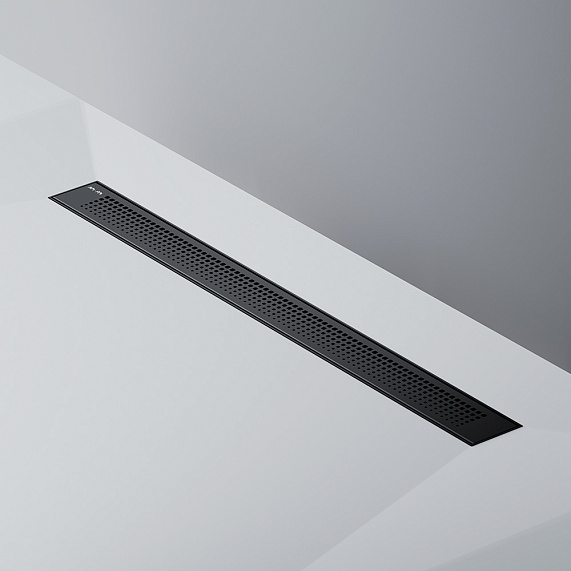 Душевой трап (лоток) 80 AM.PM PrimeFlow W02SC-P11-080-01BM комбинированный затвор с черной матовой решеткой-8